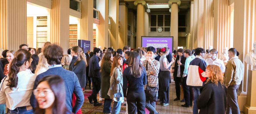 Students at the end of Award celebration event