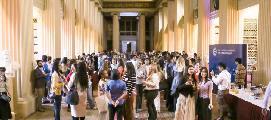 Students at the end of Award celebration event