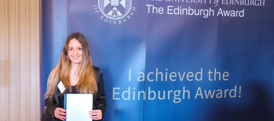 Students at the end of Award celebration event