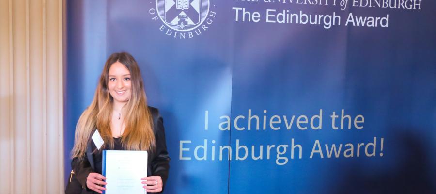 Students at the end of Award celebration event